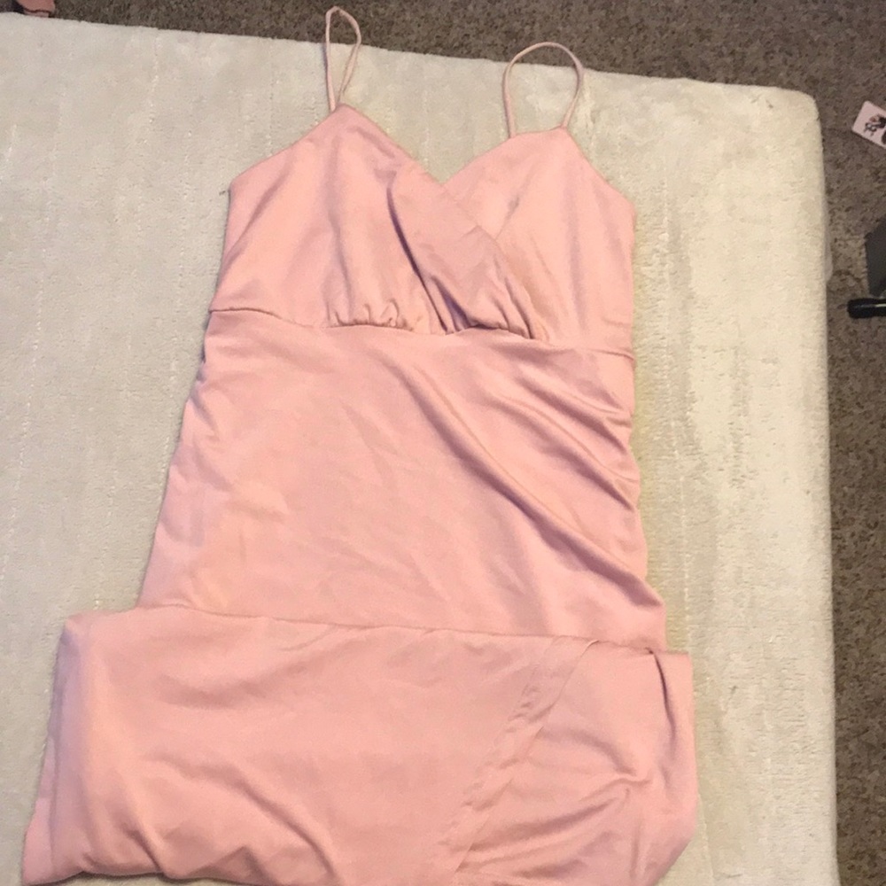 Small streetwear society pink midi dress